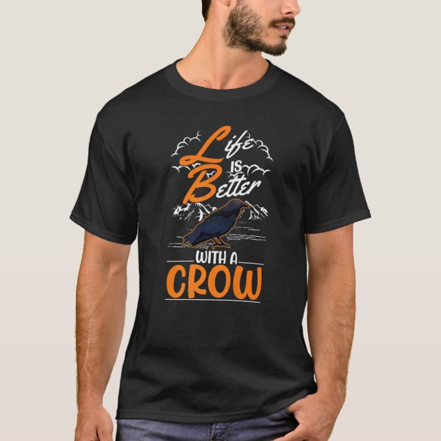 Camiseta com um Crow Raven (Frente)