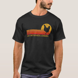 Camiseta Com Um Frango Frango Retro