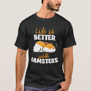 Camiseta com um Hamster anão sírio-europeu