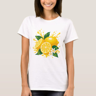 Camiseta com um limão suculento
