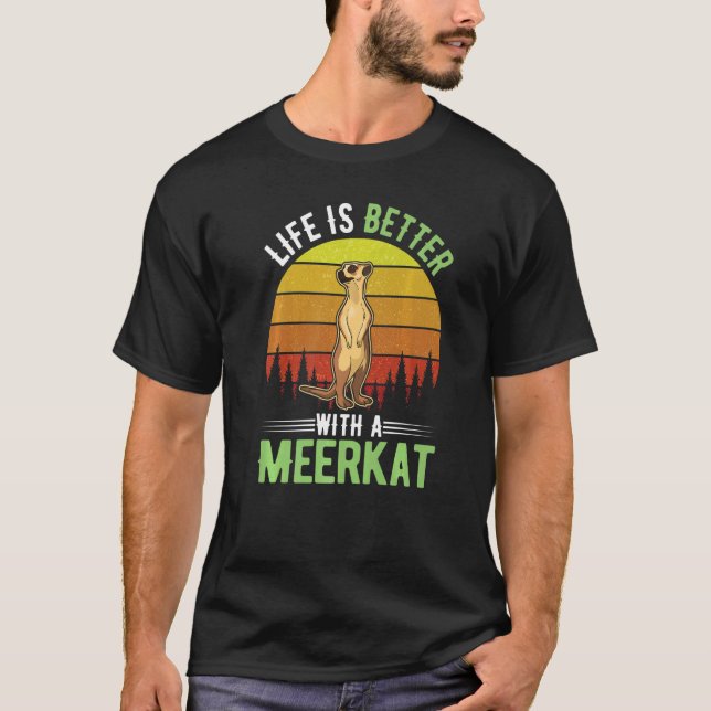 Camiseta com um Meerkat (Frente)