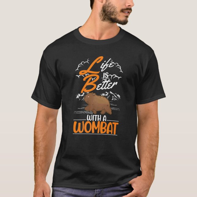 Camiseta com um Wombat (Frente)
