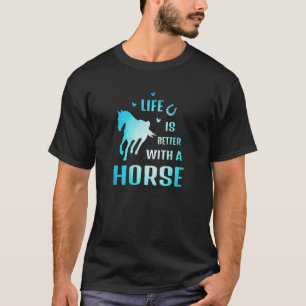 Camiseta com uma estrebaria de equitação Equestre 2