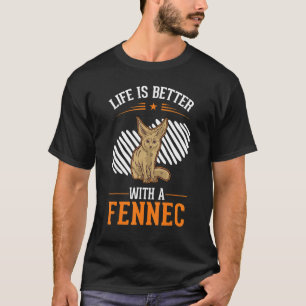 Camiseta com uma Fennec Desert Fox Fennec