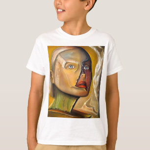 Camiseta com uma pintura de arte fina impressa