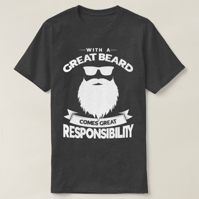 Camiseta Com Uma Placa De Excelente Vem A Responsabilidade  (Frente do Design)