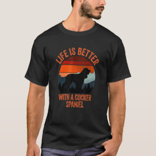 Camiseta Com Uma Vintagem De Panela De Cocker Dificultada