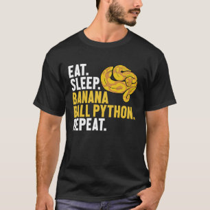 Camiseta Coma a Bola de Banana do Sono Python Repetir a Bol