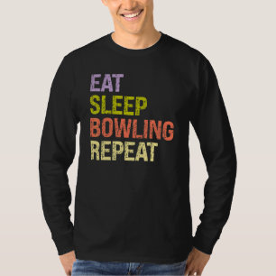 Camiseta Coma a Boliche do sono Repetir o treinador da Boli