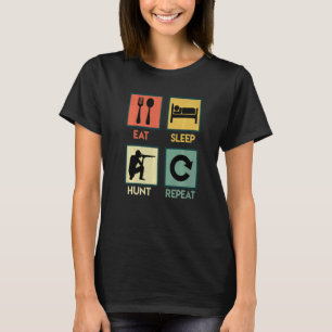 Camiseta Coma a Caça de Sono Repetir Caça de Caça 1