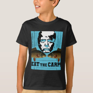 Camiseta Coma a Carpa! Cartaz ou Arte de Rua e Comentário d