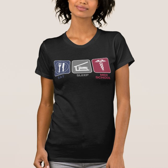 Camiseta Coma a escola do MED do sono (Frente)