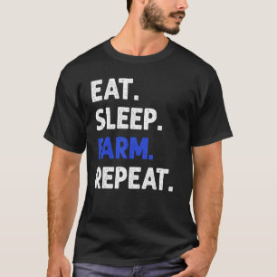 Camiseta Coma a Fazenda do sono Repetir o Aquecedor 1