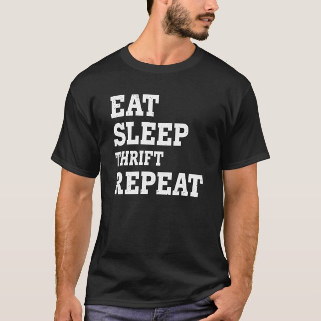 Camiseta Coma a gargala do sono Repetir Sarcástico (Frente)
