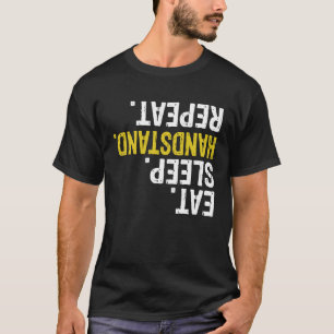 Camiseta Coma a ginástica de repetição do suporte de latênc
