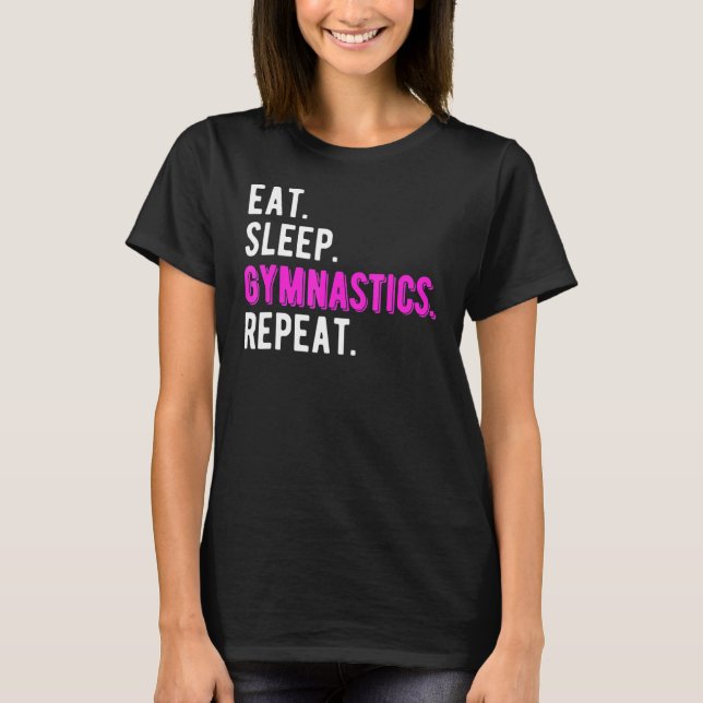 Camiseta Coma a ginástica do sono Repita Crianças Sacudir A (Frente)