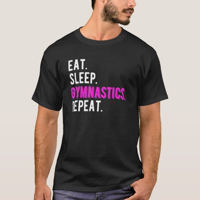 Camiseta Coma a ginástica do sono Repita Crianças Sacudir A (Frente)