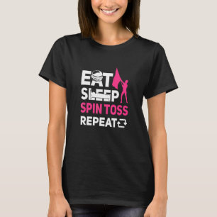 Camiseta Coma a Guarda de cor do toque de rotação do repous