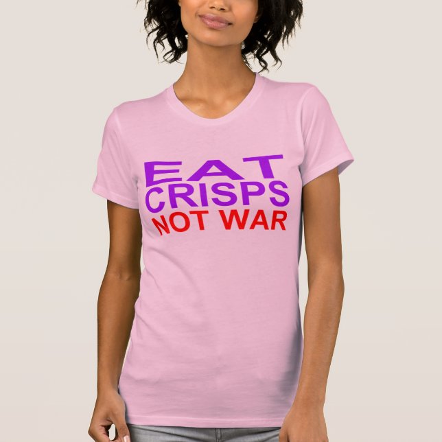 Camiseta Coma a guerra das batatas fritas não (Frente)