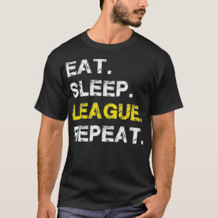 Camiseta Coma a Liga do Sono Repetir Presente de Jogos Desp