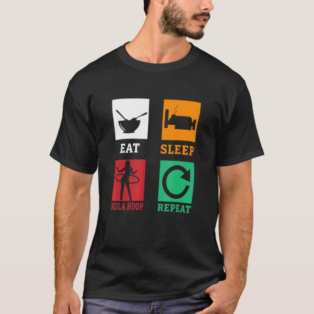 Camiseta Coma a Malhação de Hooping Hula Repetit Sleep (Frente)