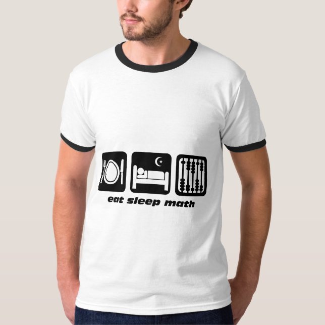 Camiseta coma a matemática do sono (Frente)