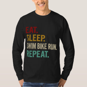Camiseta Coma a Natação do sono, faça uma repetição do engr
