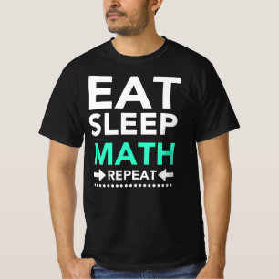 Camiseta Coma a repetição da matemática do sono