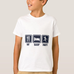 Camiseta Coma a repetição de Footy do sono