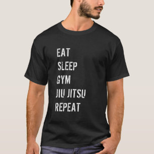 Camiseta Coma a repetição de Jiu Jitsu do Gym do sono