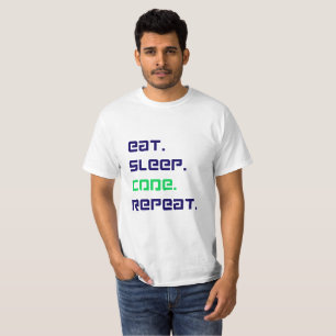Camiseta "Coma a repetição do código de latência - T-Shirt