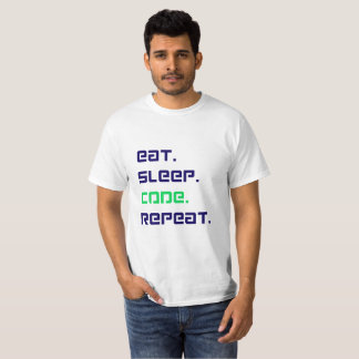 Camiseta "Coma a repetição do código de latência - T-Shirt 