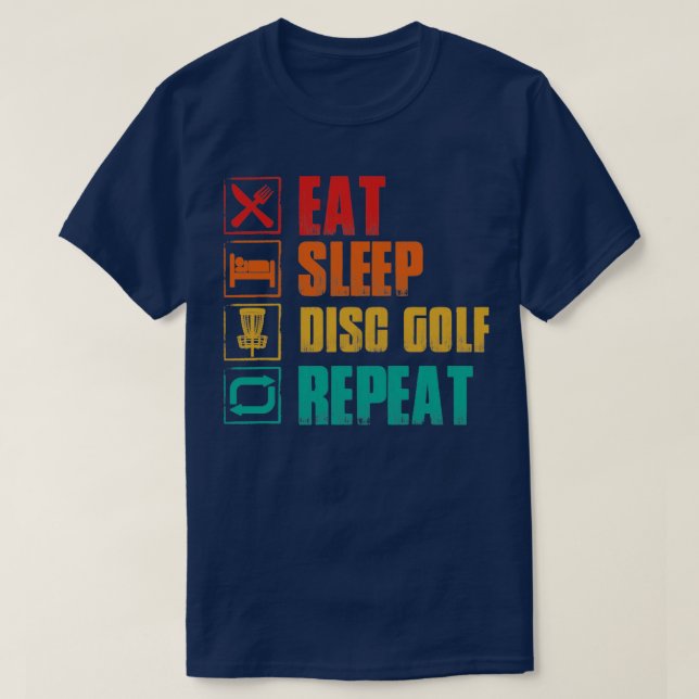Camiseta Coma a repetição do disco de sono (Frente do Design)