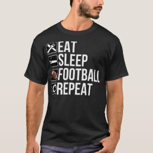 Camiseta Coma a repetição do futebol do sono