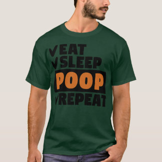 Camiseta Coma a repetir o cocô de sono