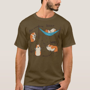Camiseta Coma a roda do sono Repetir o Bicicleta Engraçado