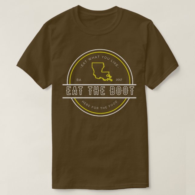 Camiseta Coma a saída LIMITADA da inicialização (Frente do Design)