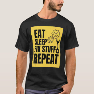 Camiseta Coma A Solução De Sono Repita Para Reparador Handy