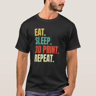 Camiseta Coma a tecnologia da impressora 3d Impressão de re