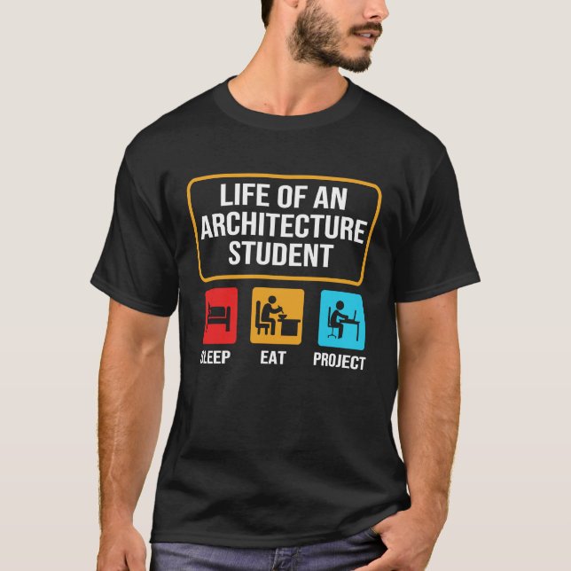 Camiseta Coma a vida estudantil do Projeto de Arquitetura d (Frente)