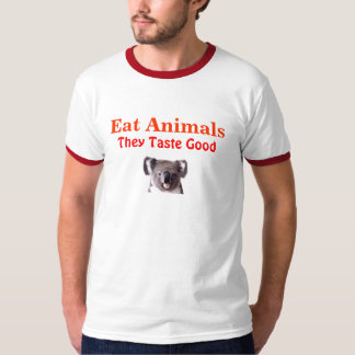 Camiseta Coma animais, eles provam bom