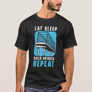 Camiseta Coma as pontes de compilação do modo de latência R