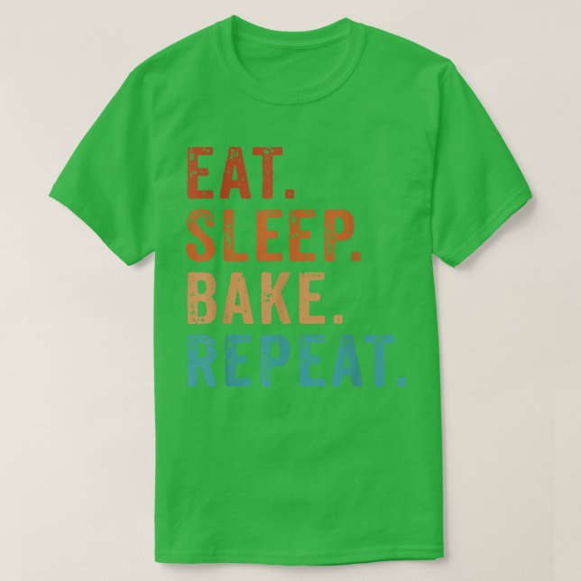 Camiseta Coma Assar De Sono Repetir Criadores Engraçados De (Frente do Design)