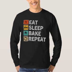 Camiseta Coma Assar De Sono Repetir Novamente A padaria De 
