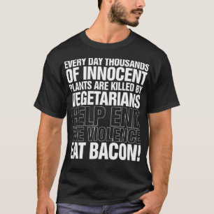 Camiseta Coma Bacon Mens Dia de os pais Engraçado Chef coz