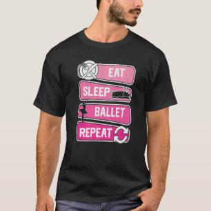 Camiseta Coma Balé De Sono Repete Ballerina Love To Dance B