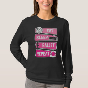 Camiseta Coma Balé De Sono Repete Ballerina Love To Dance B