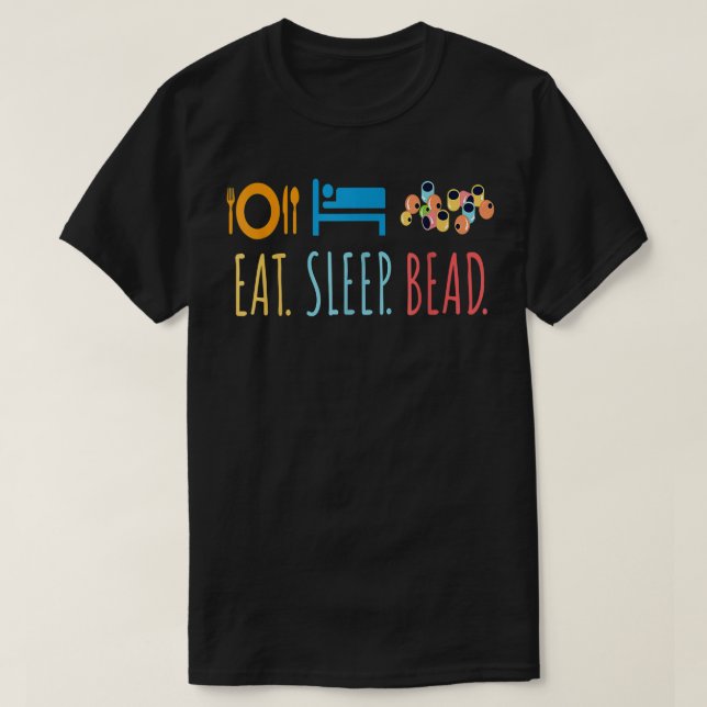 Camiseta Coma Beadin de Beada de Sono Personalizado Beadin (Frente do Design)