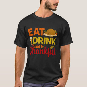 Camiseta Coma, Beba E Seja Grato Cerveja Divertida Ação De