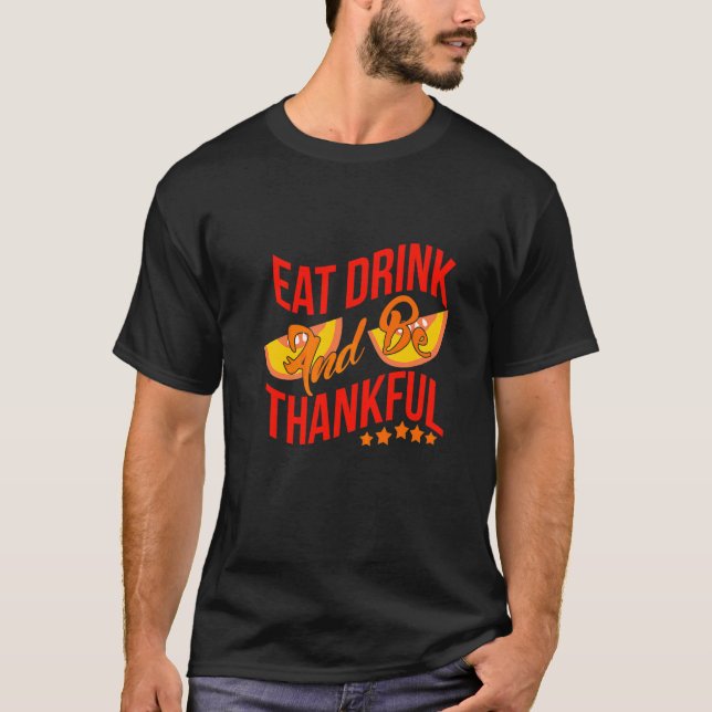 Camiseta Coma Beba E Seja Grato Premium (Frente)